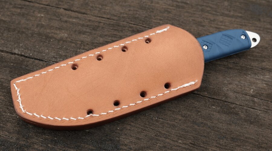 KA-BAR Boss kés bőr tokban