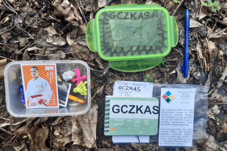 geocaching, szétszedett cache