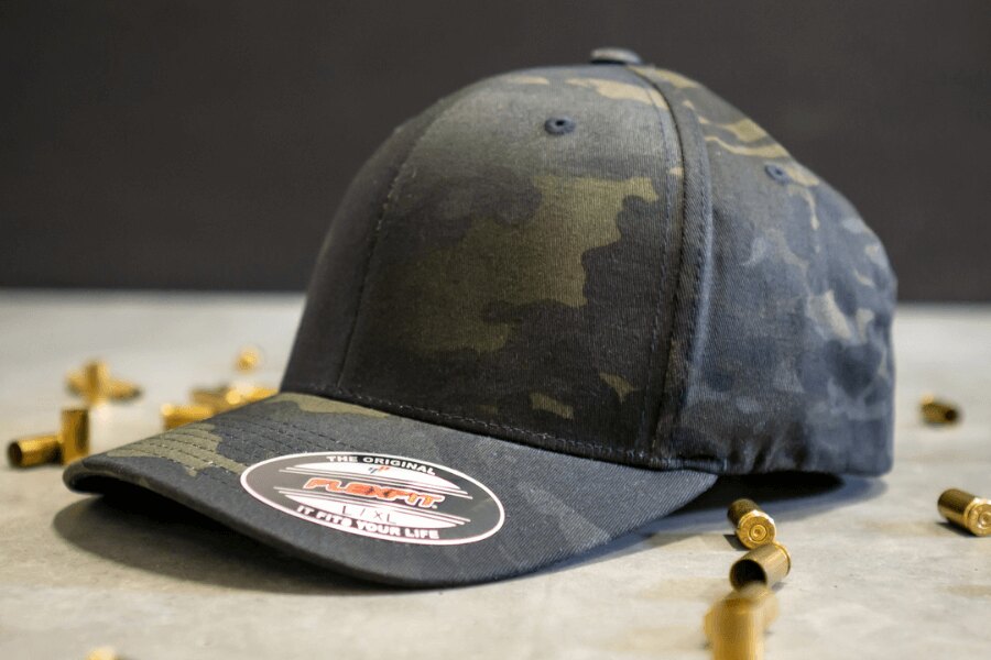 FlexFit baseball sapka multicam kivitelben. Forrás: koreessentials.com