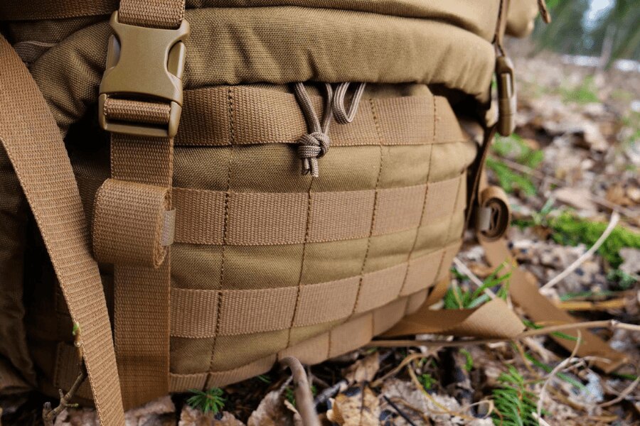 A Raid Pack elején MOLLE rendszer, Tasmanian Tiger. Forrás: Rigad