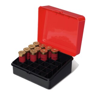 25 db-os sörétes tölténydoboz - Plano Molding® USA - Fekete/Piros