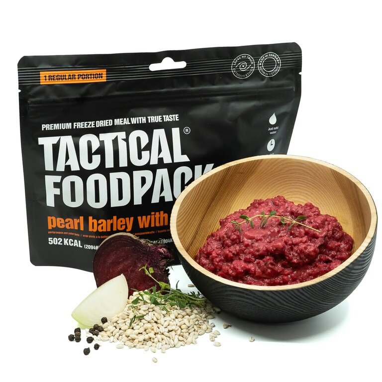 A gyöngy árpa céklával Tactical Foodpack®