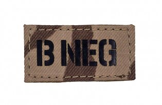 AČR IR Combat Systems® vércsoport B NEG - minta 95 Sivatag