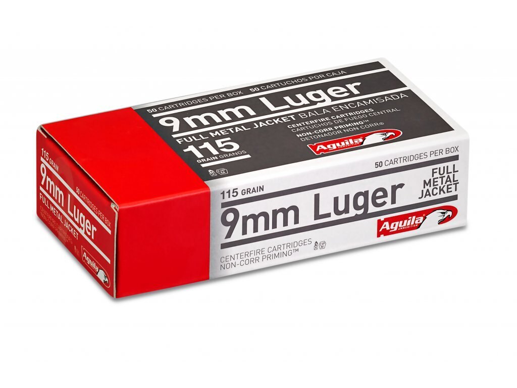 Aguila® FMJ lőszer / 9 mm Luger / 7,5 g - 115 grs / 50 db