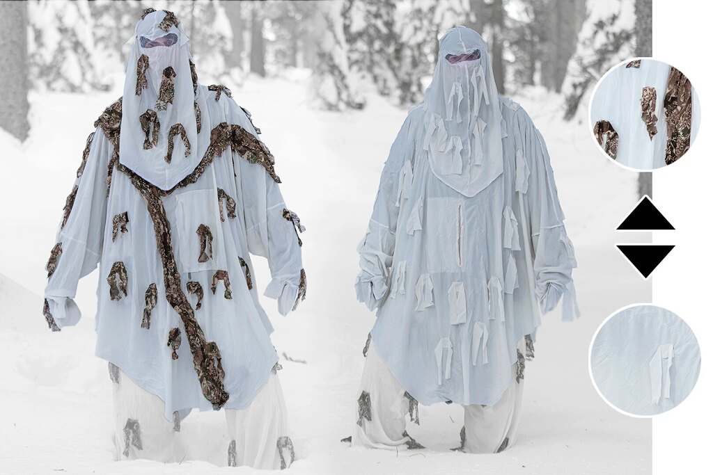 Álcázó poncsó Snow Hoodie Ghosthood®