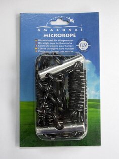 AMAZONAS® Microrope rögzítőkötél függőágyhoz - fekete
