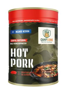 CampCore® Forró Sertéshús Konzerv / önmelegítő