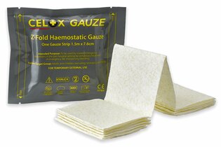 Celox Z CELOX Medical® vérzéscsillapító géz / 7,6 cm x 1,5 m