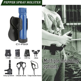 Cytac® 38 mm-es taktikai tok paprika sprayhez - fekete