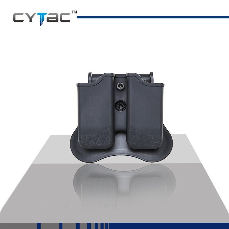 Cytac® univerzális kéttáras pisztolytok - fekete