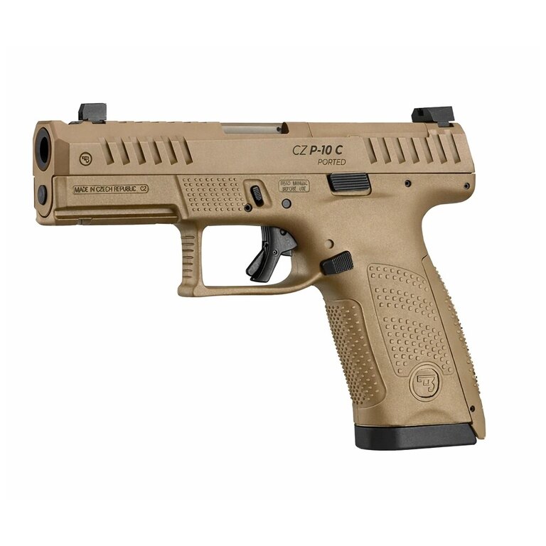 CZ P-10 C PORTED FDE pisztoly / kaliber 9x19 CZUB®