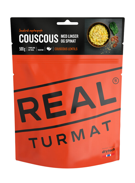 Dehidratált étel Kuskusz lencsével és spenóttal Real Turmat®