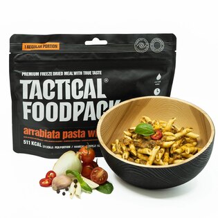 Dehidratált étel Tészta Arrabiata csirkével Tactical Foodpack®