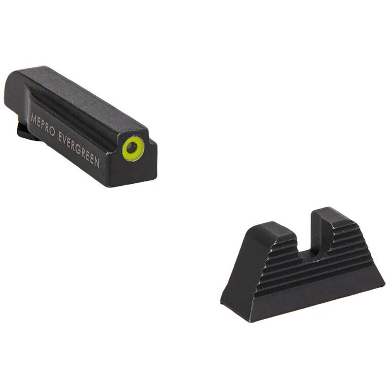 Evergreen™ Meprolight® irányzék Glockhoz / sárga első irányzék, tiszta hátsó irányzék