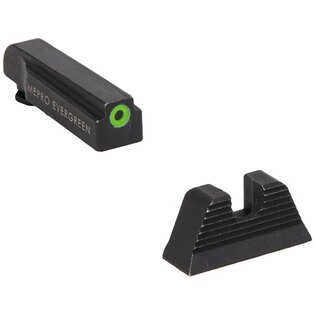Evergreen™ Meprolight® irányzékok Glockhoz / zöld első célzó, tiszta hátsó irányzék
