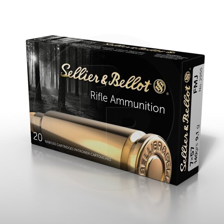 FMJ Sellier & Bellot® lőszerek / 7x57 / 9,1 g - 140 grs / 20 db