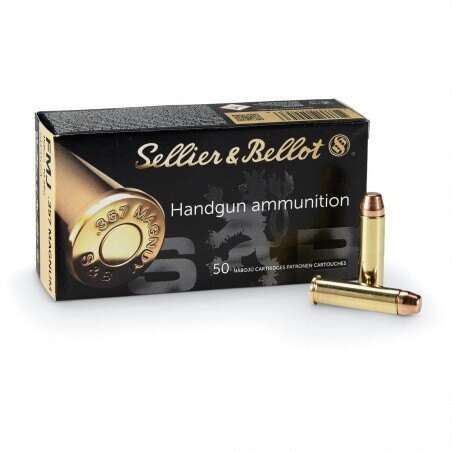 FMJ Sellier & Bellot® revolver lőszer / 357 Magnum / 10,25 g - 158 grs / 50 db