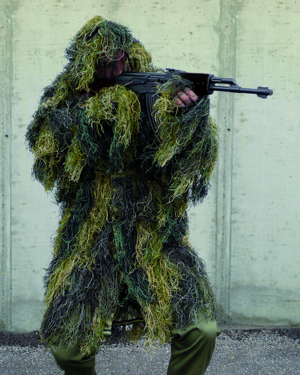 Ghillie álcázó parka ANTI FIRE kapucnival Mil-Tec® - woodland