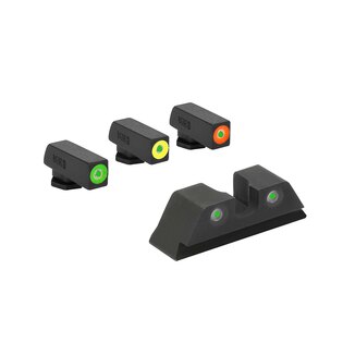 Hyper-Bright™ Pistol Set Meprolight® / zöld elülső irányzék, zöld hátsó irányzék