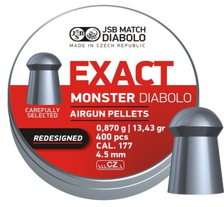 JSB® Exact Monster Redesigned 4.52 mm lövedékek / 400 db