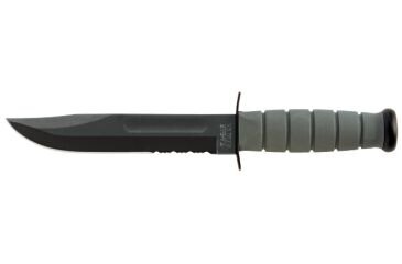 KA-BAR® Fighting-Utility Knife zöld színben kombinált éllel fix pengével