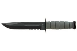 KA-BAR® Fighting-Utility Knife zöld színben kombinált éllel fix pengével
