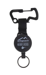 Karabiner Key-Back önvisszahúzó zsinórral Wisport®