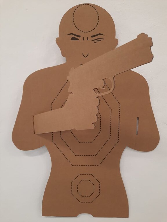 Karton cél férfi / fegyver 2 Real Target®
