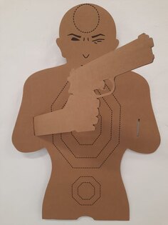 Karton cél férfi / fegyver 2 Real Target®