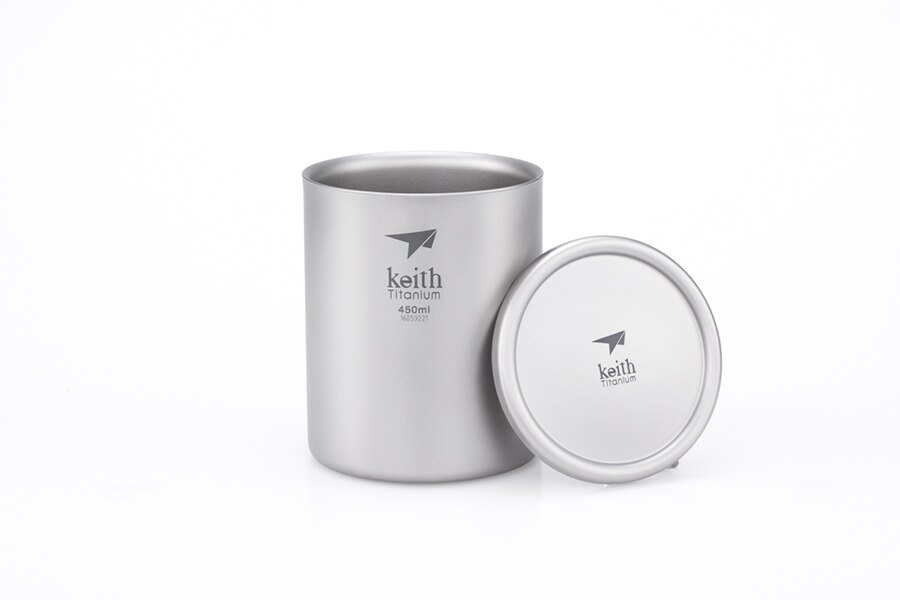 Keith® 450 ml titán termoszbögre fedéllel