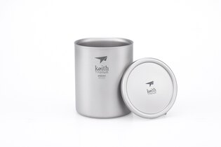 Keith® 450 ml titán termoszbögre fedéllel