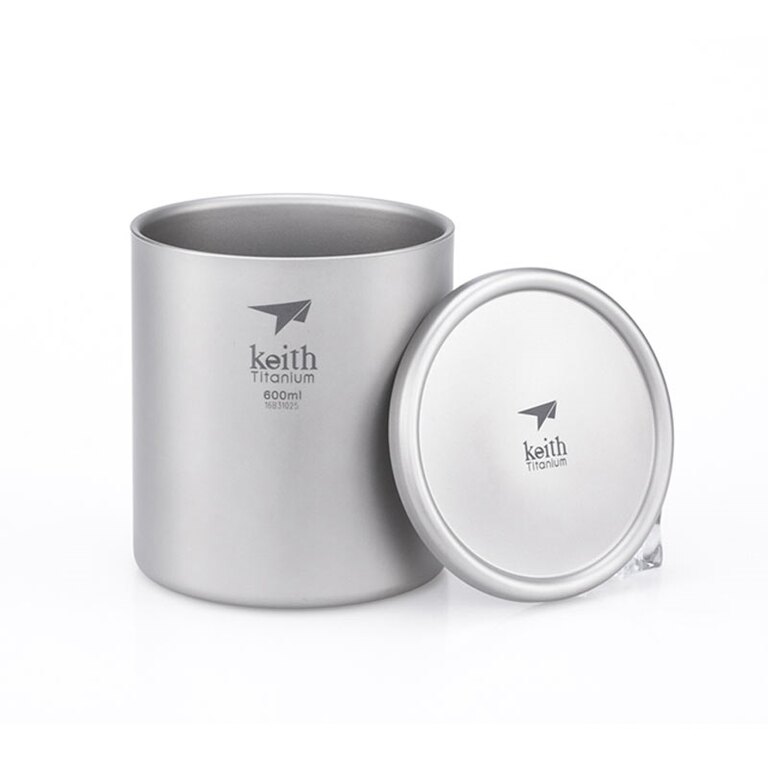 Keith® 600 ml titán termoszbögre fedéllel