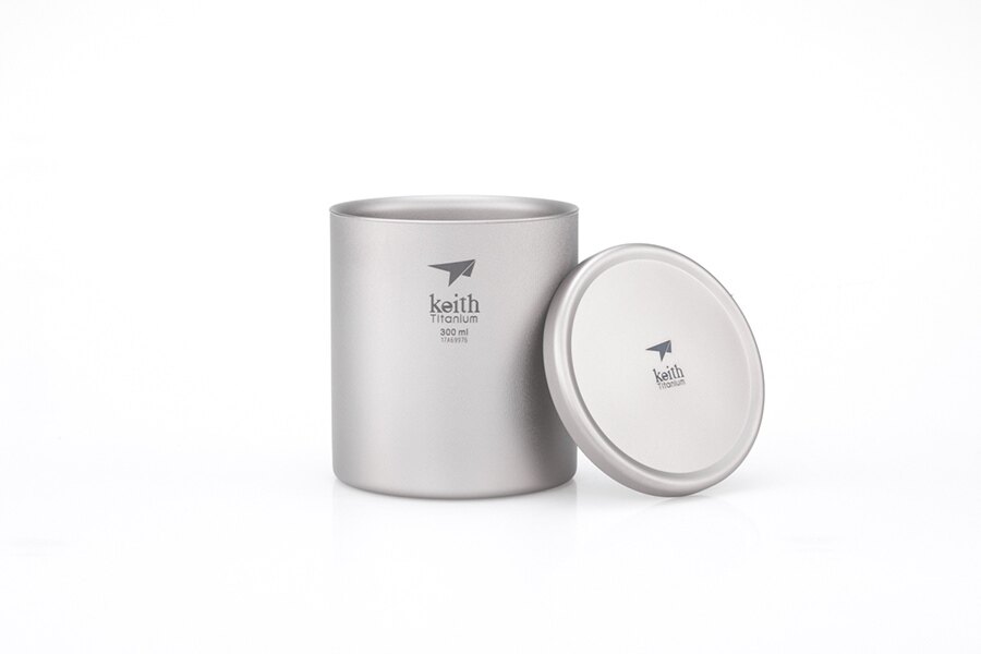 Keith® titán termoszbögre tetővel, 300 ml
