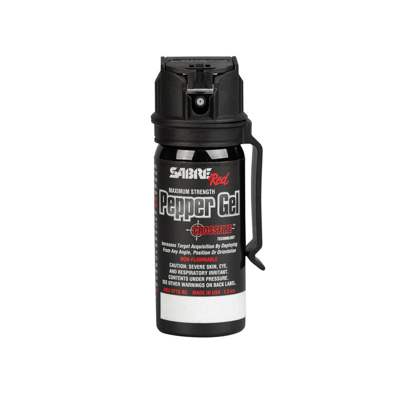 Kereszttűz Flip-Top védelmi spray klippel Sabre Red®, gél