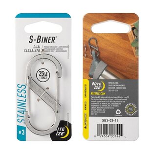 Kétoldalas acélkarabiner S-Biner Nite Ize®