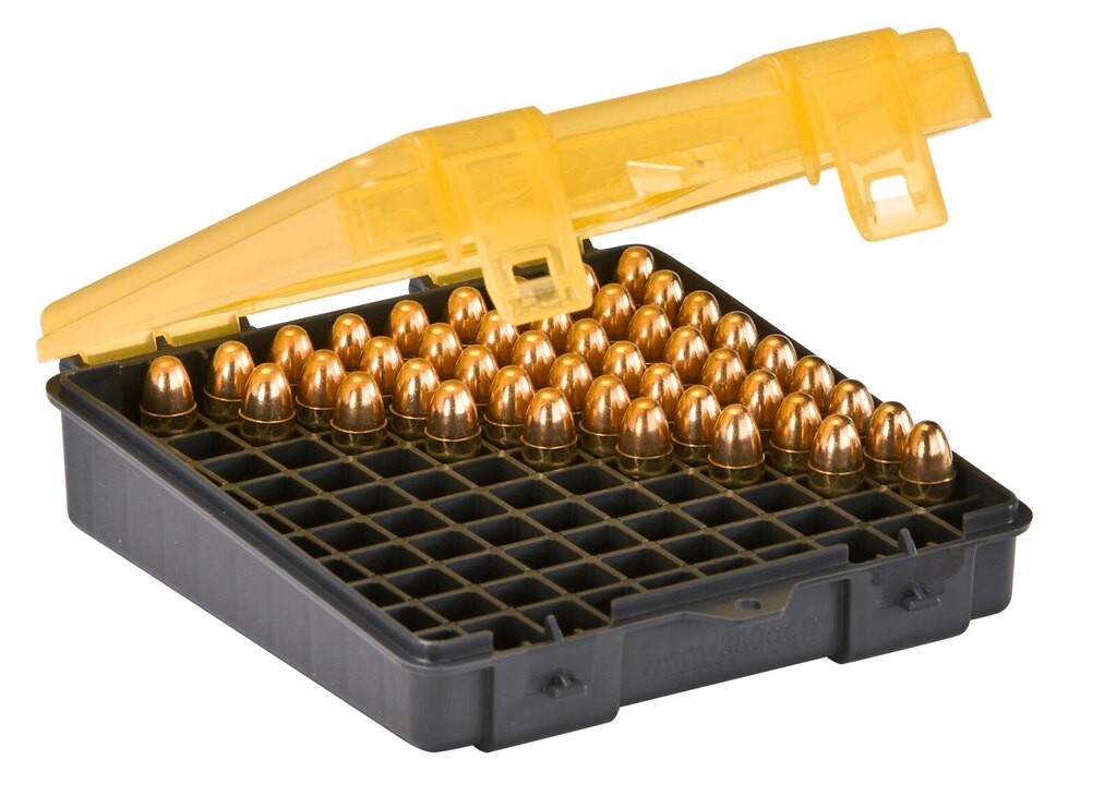 Lőszerdoboz - 9 mm/.380 Auto Plano Molding® USA - 100 db, sárga