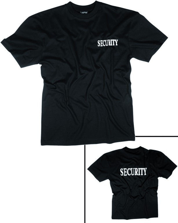 Mil-Tec® SECURITY pamut póló II - fekete