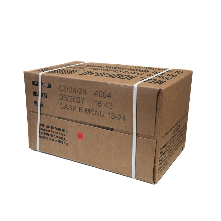 MRE US ARMY® harci élelmiszeradag / Láda B - Menü 13-24