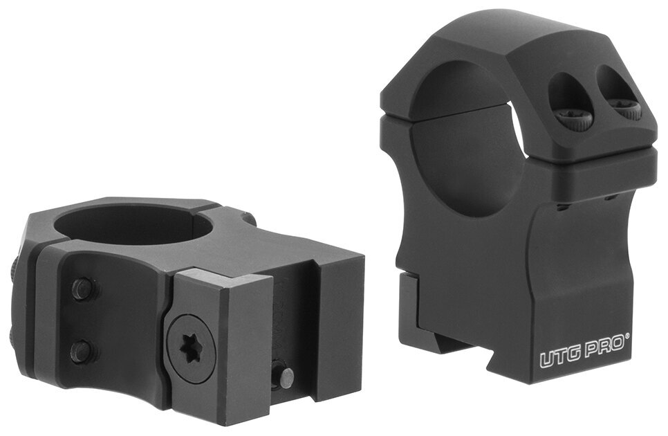 P.O.I® High Profile 1.3" / 25.4 mm cső UTG PRO® szerelőgyűrűk