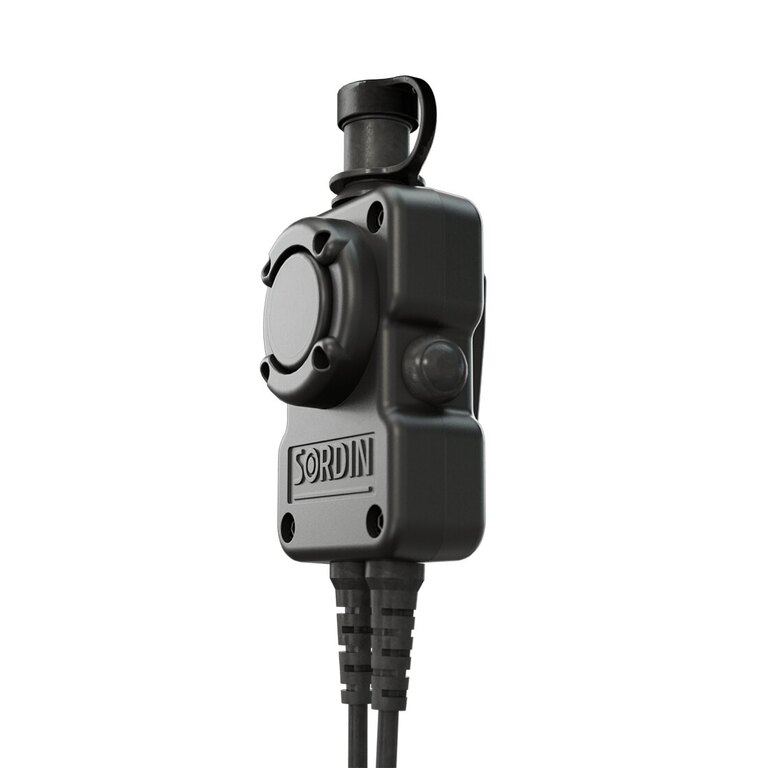 Push-to-talk (PTT) adapter Dual Sordin® rádióhoz kapcsolódáshoz