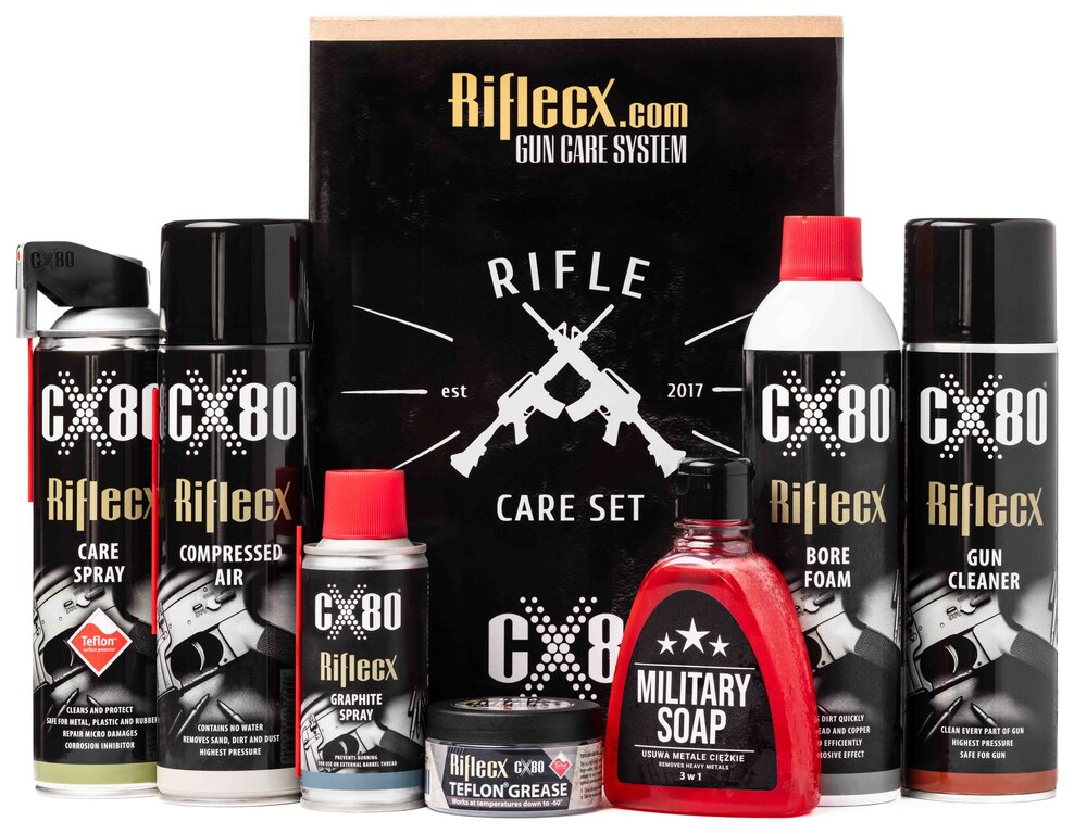 Puskatakarító készlet hosszú puskákhoz Riflecx®