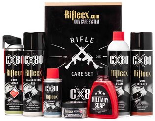 Puskatakarító készlet hosszú puskákhoz Riflecx®