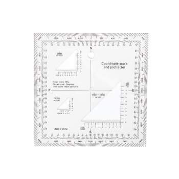 Rothco® koordináta vonalzó és szögmérő