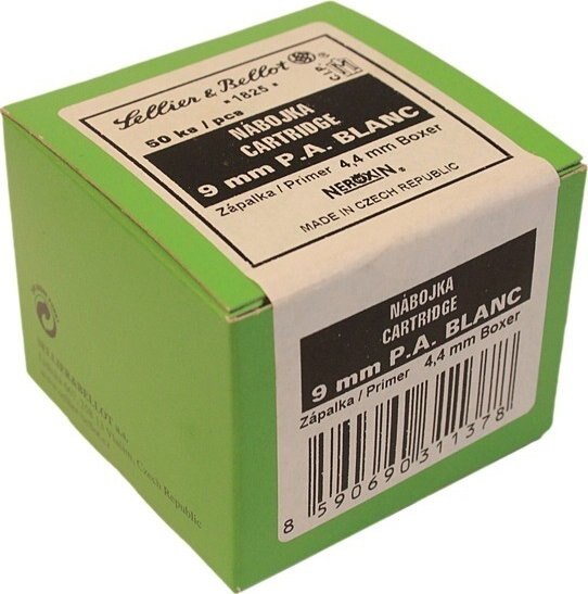 Sellier & Bellot® akusztikus patronok / 9 mm PA Blanc / 50 db