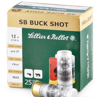 Sellier & Bellot® Buck Shot sörétes lőszer / 12/70 / 36 g / 8,4 mm / 25 db