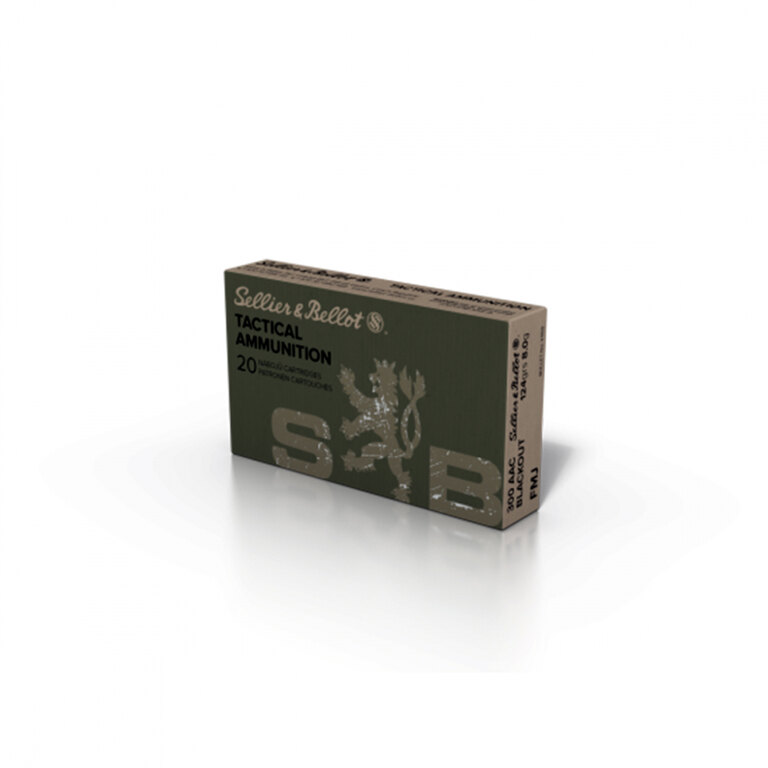 Sellier & Bellot® FMJ lőszer / 300 AAC Blackout / 8 g - 124 grs / 20 db