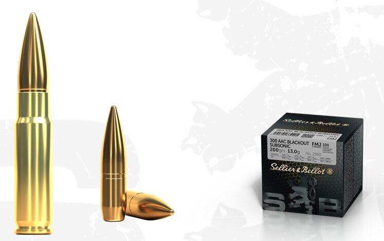 Sellier & Bellot® FMJ töltények / .300 AAC szubszonikus / 13 g - 200 grs / 100 db