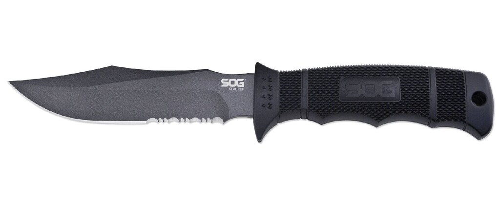 SOG® Seal Pup fixpengés kés, nylon tok - fekete