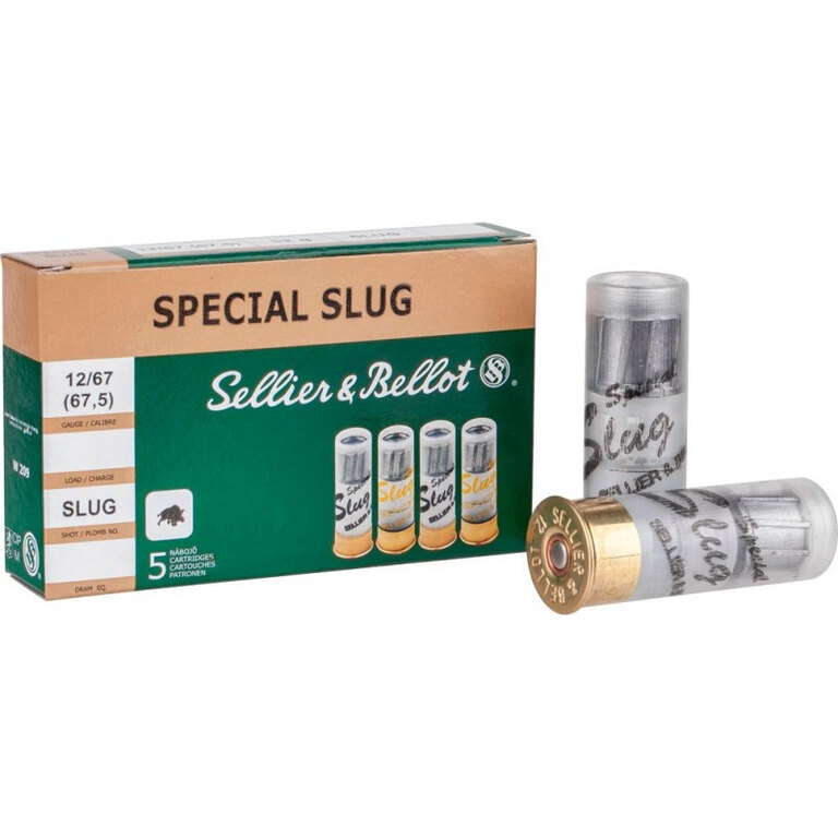 Sörétes lőszer Speciál Slug Sellier & Bellot® / 12/65 / 32 g / 5 db