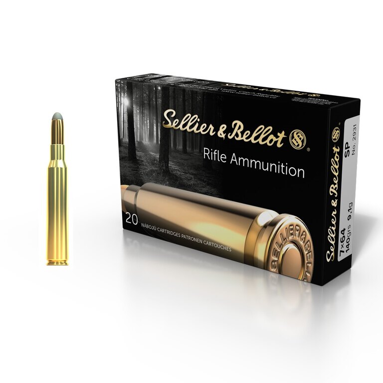 SP Sellier & Bellot® lőszer / 7x64 / 9,1 g - 140 grs / 20 db
